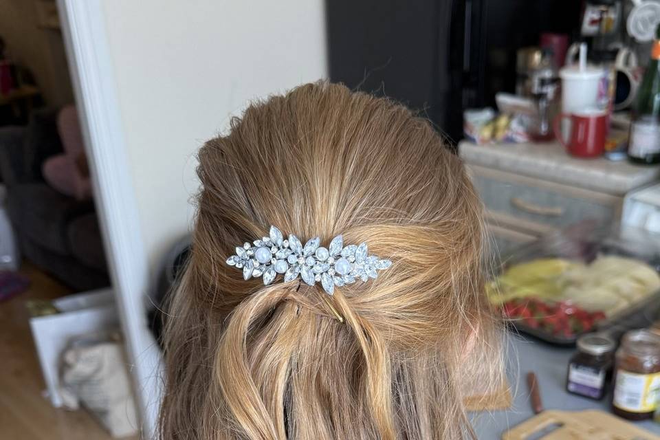 Flower girl half up & half dow