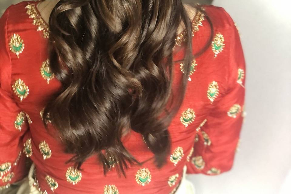 Half up and half down