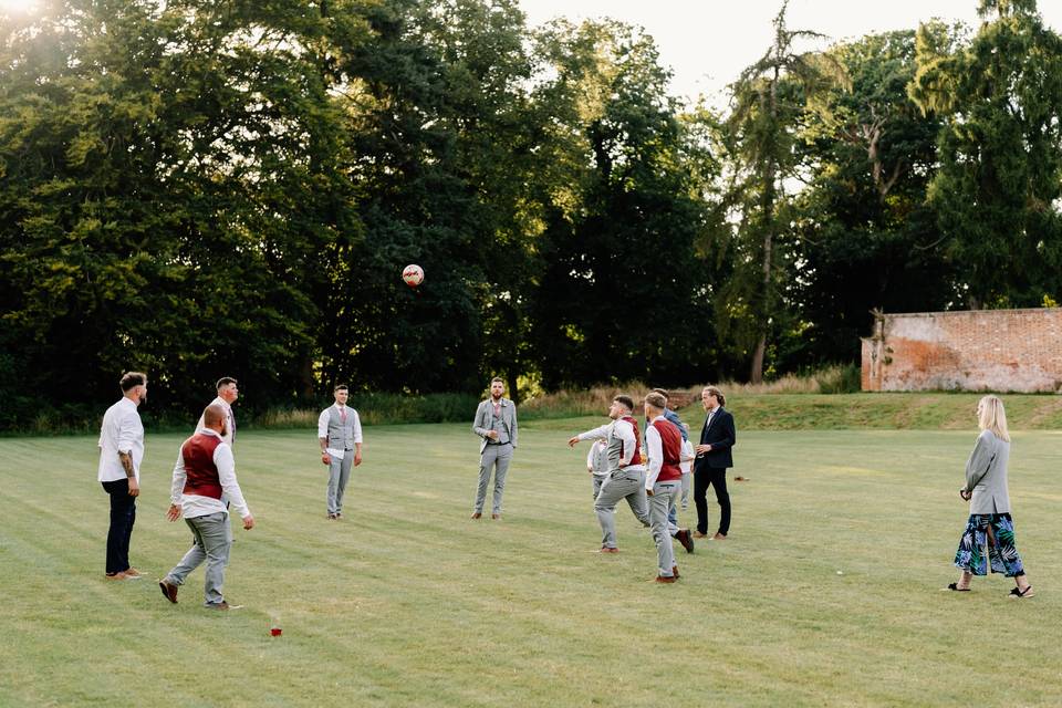 Outdoor wedding games