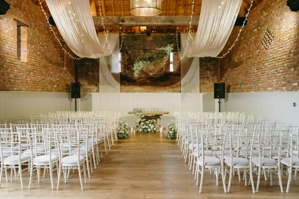 Thatched Barn Ceremony Room