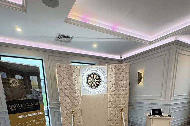 Darts Wall with Stanchions