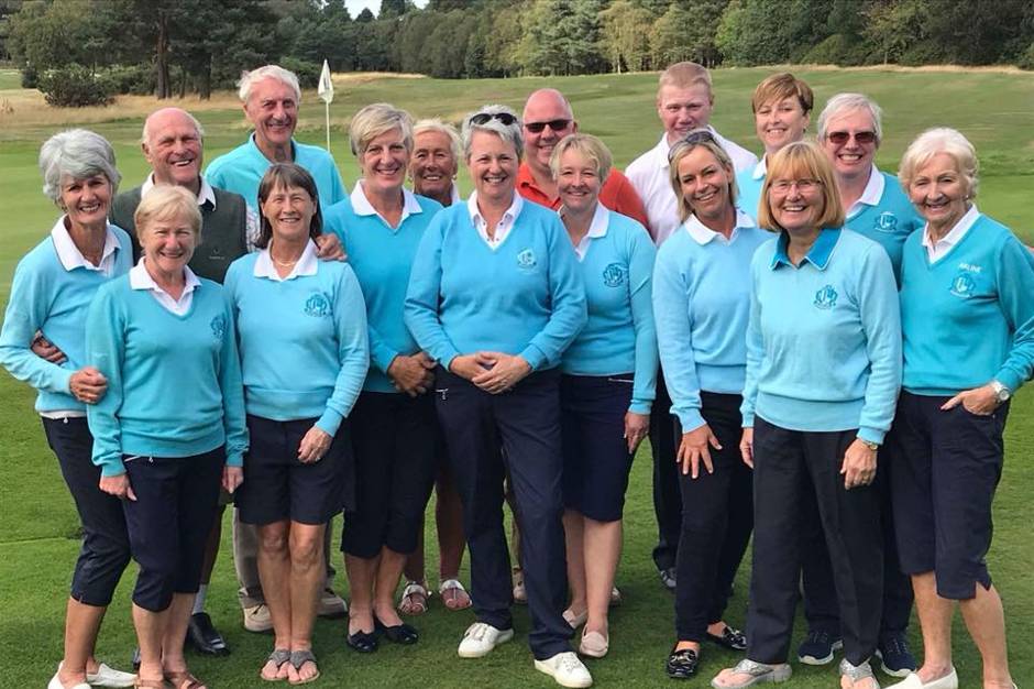 Smiling in blue at Rotherham Golf Club