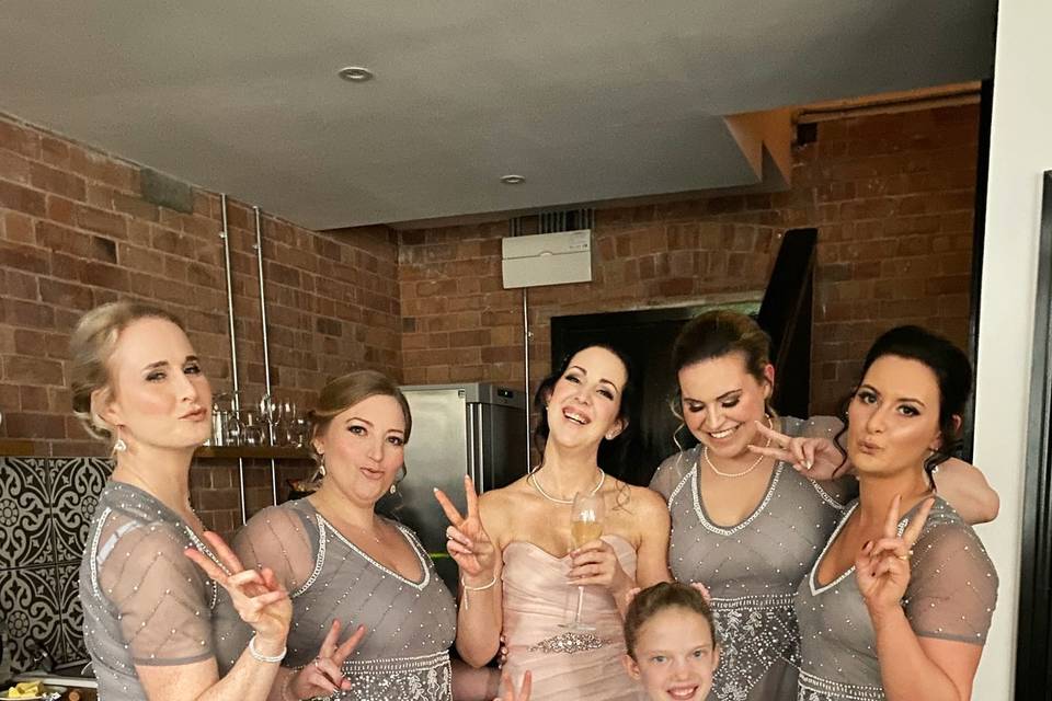 Bridal party girls