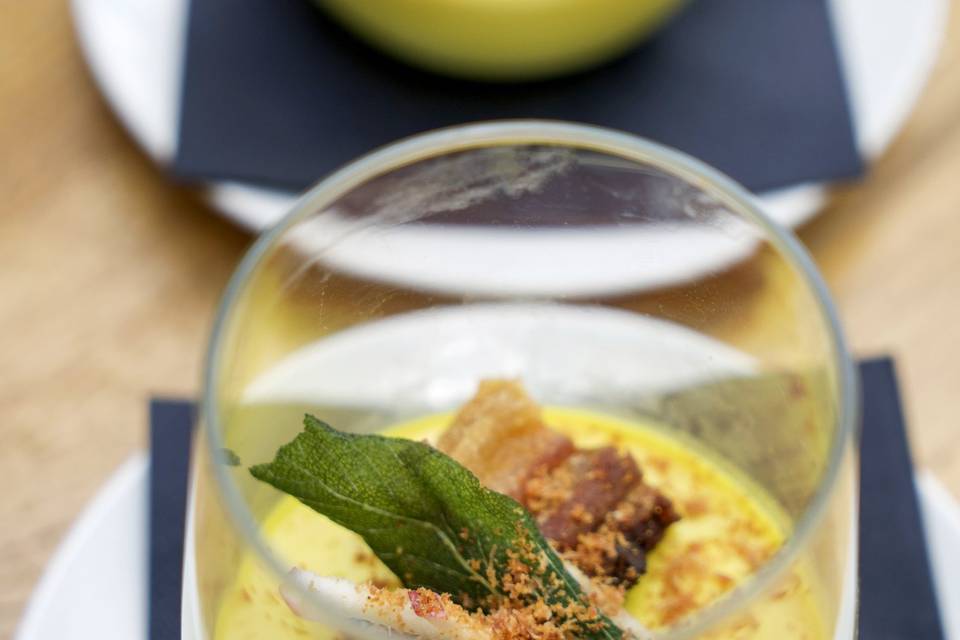 Sweetcorn Pannacotta, Norfolk