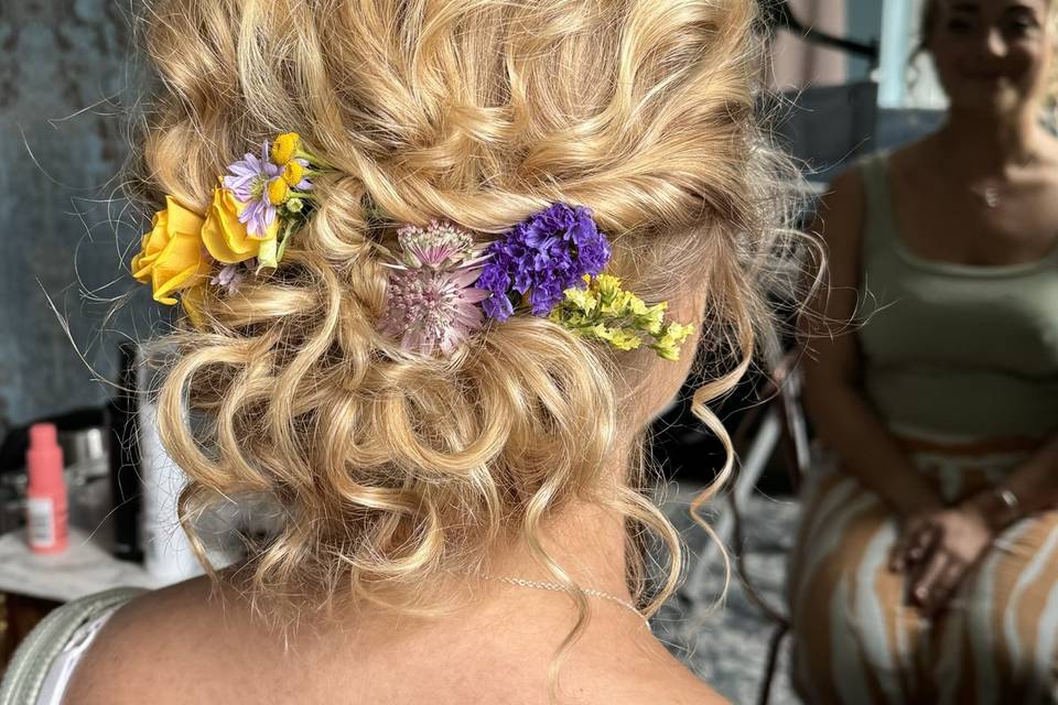 Bridesmaids hair