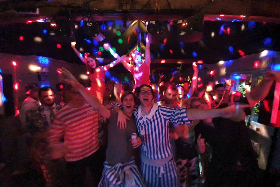 A happy crowd