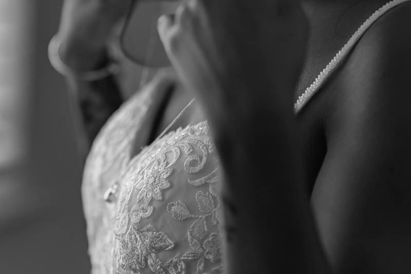 Bride and jewellery