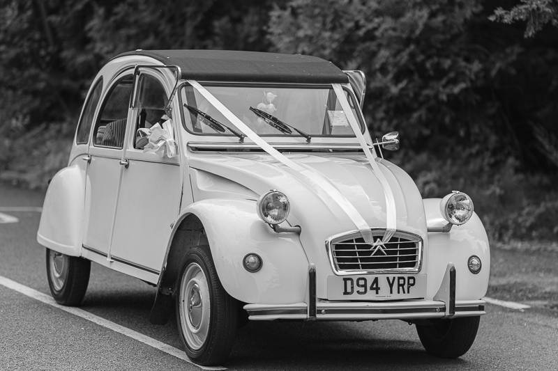 Classic wedding car