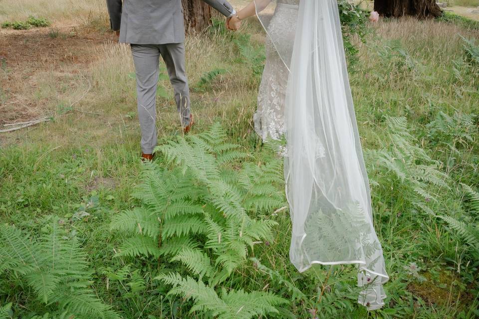 Bridal dress details