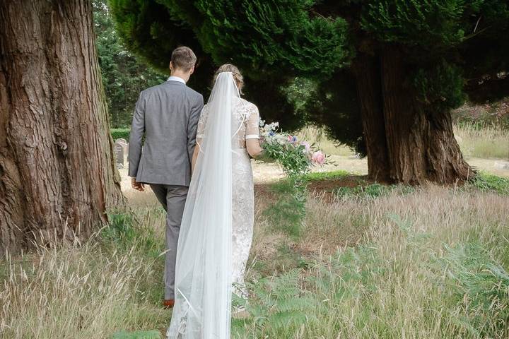 Bride and groom portraits