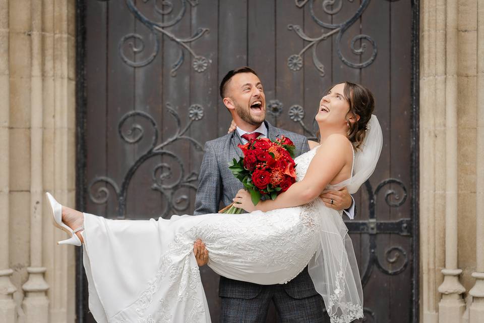 Bride and groom portraits