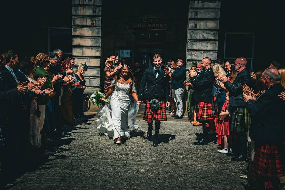 The first steps as husband and