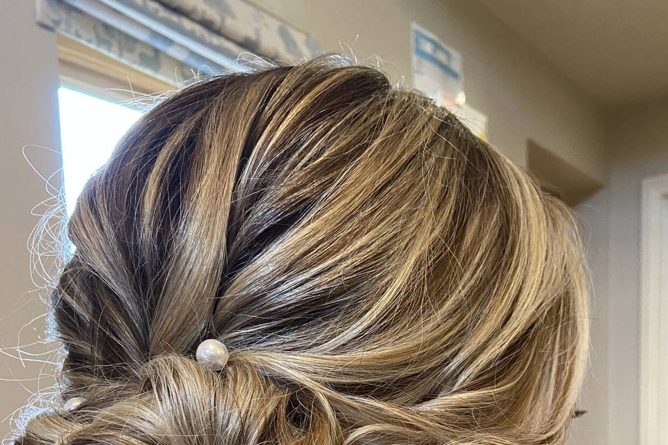 Boho side bun