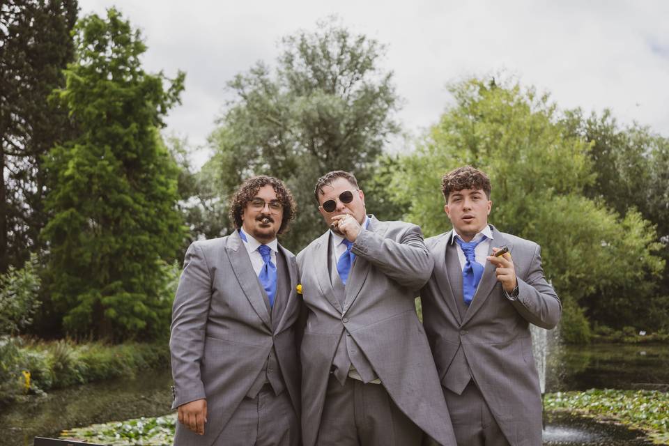 Father and sons