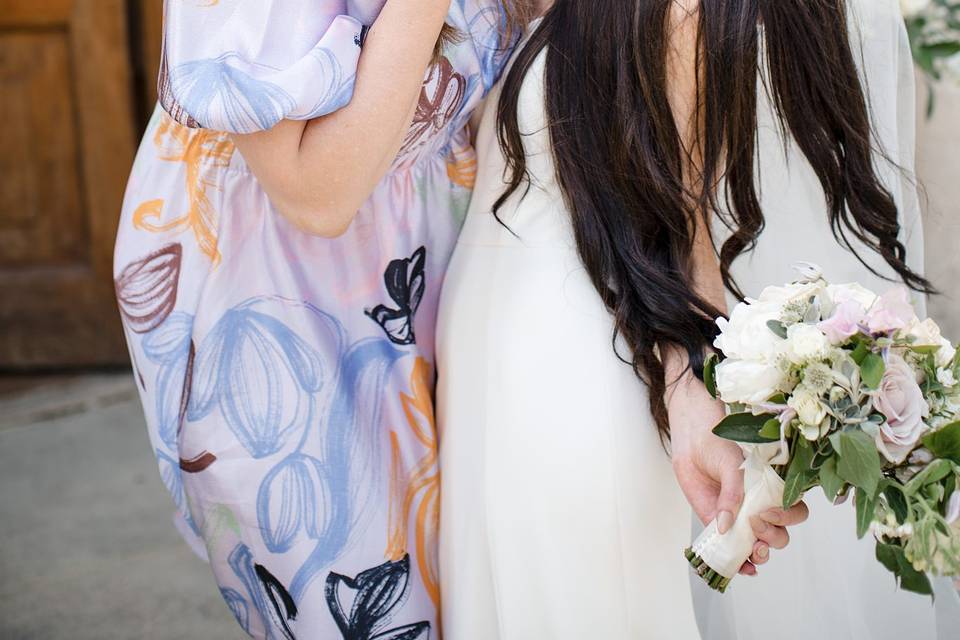 Bride with guest