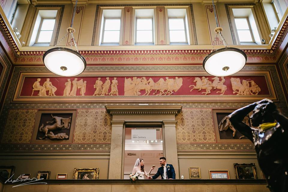 Couple in the Victorian Hall