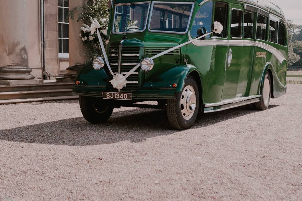 Vintage Bus at Rise Hall