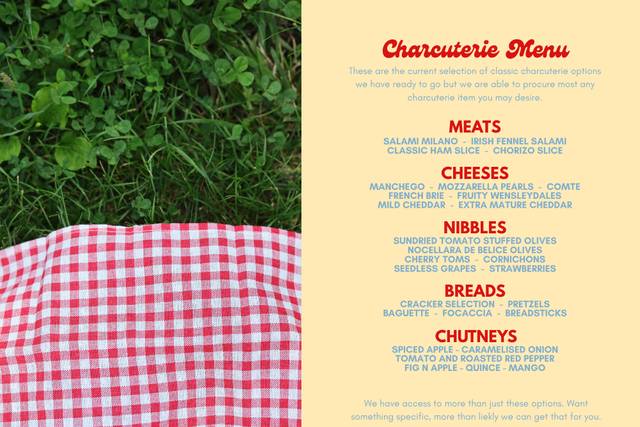Charcuterie Menu