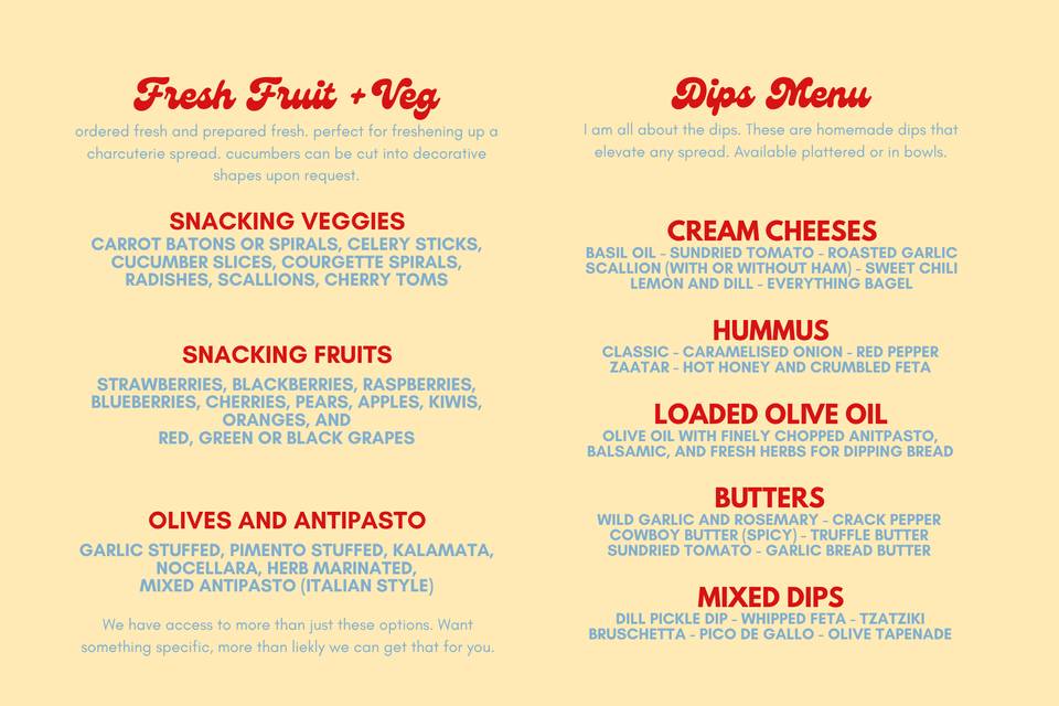 Extended Menu Items