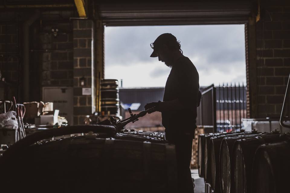 Barrel Master Steve at work