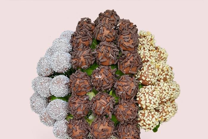 Chocolate fruit trufle bouquet
