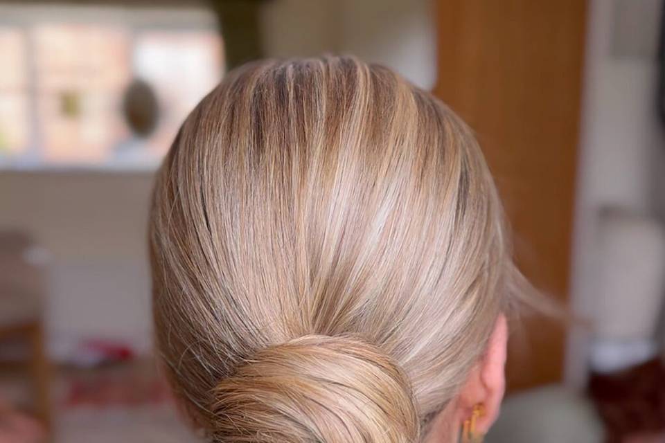 Bridal low twist updo