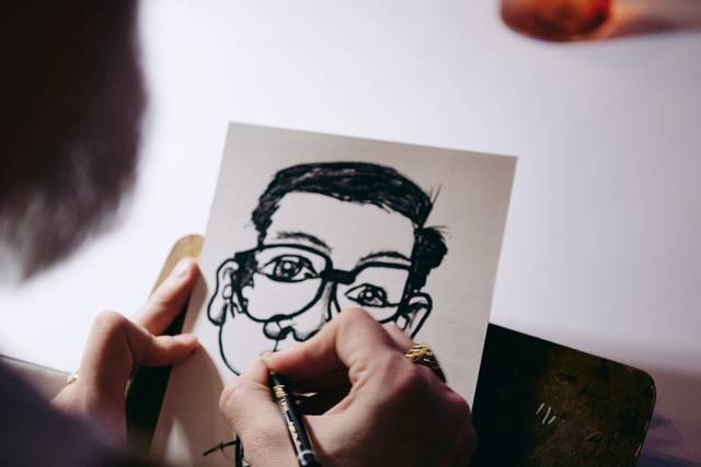 The artist at work