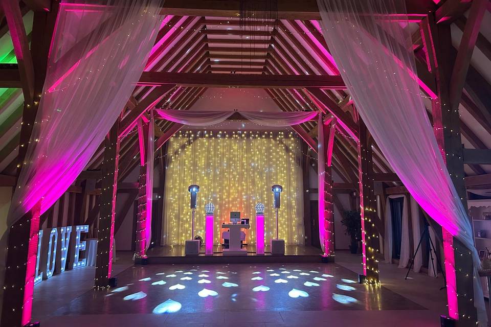 Podium at Old Kent barn