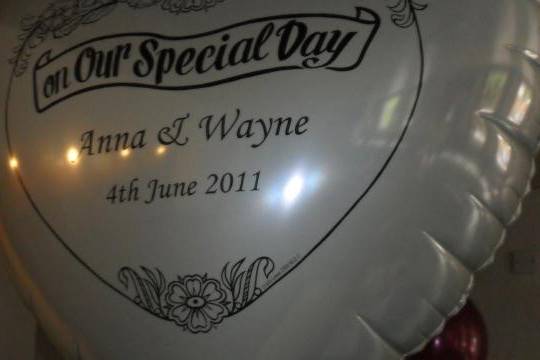 Personalised Wedding Balloons