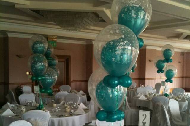 Wedding Table Balloons