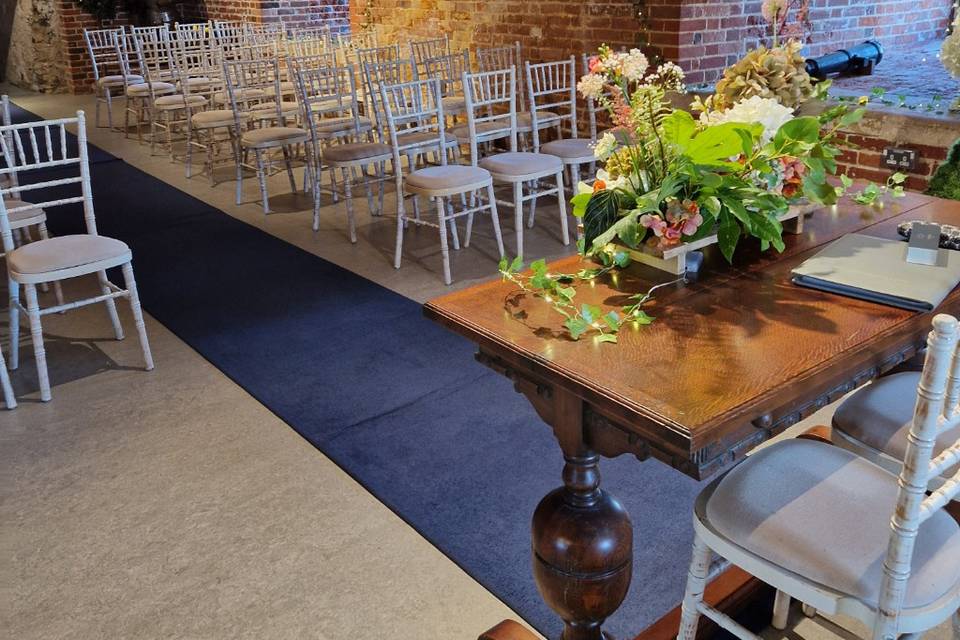 Waiting for the guests to arri