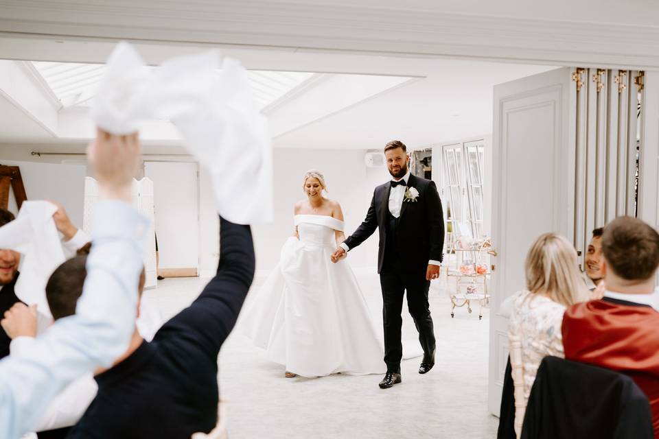 Wedding breakfast entrance