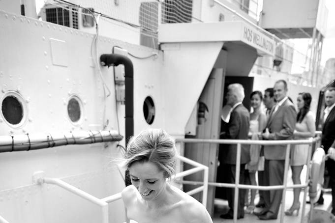 Bride on the stairs