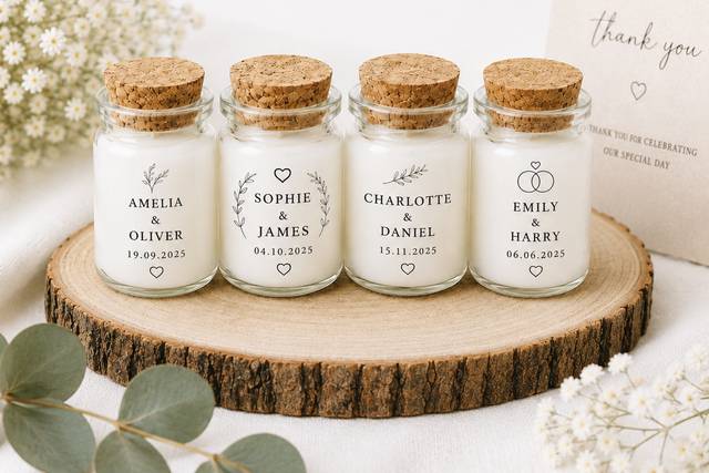 Personalised wedding favour