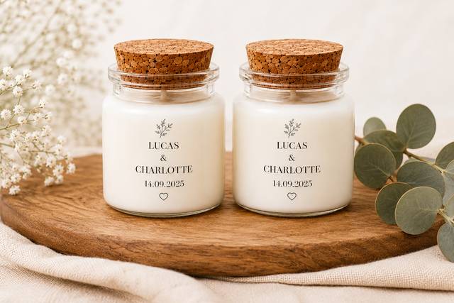 Personalised wedding favour