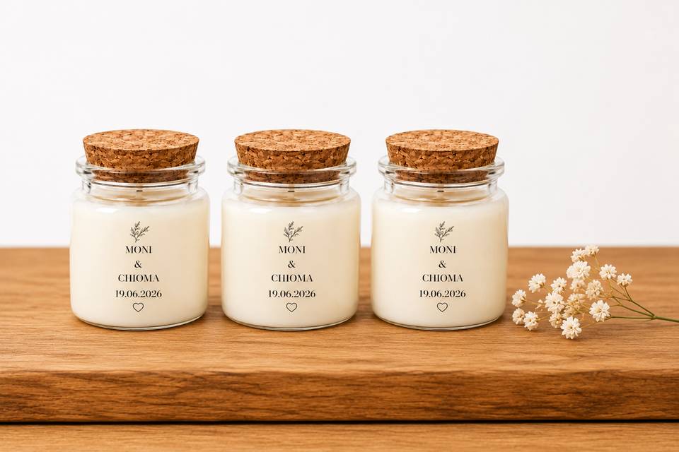 Personalised wedding favour