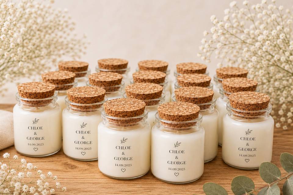 Personalised wedding favour