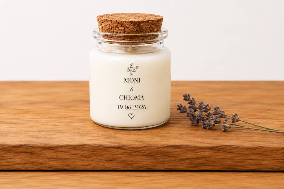 Personalised wedding favour