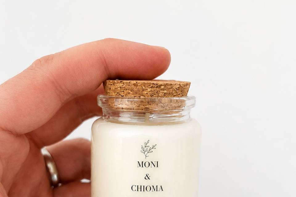 Personalised wedding favour