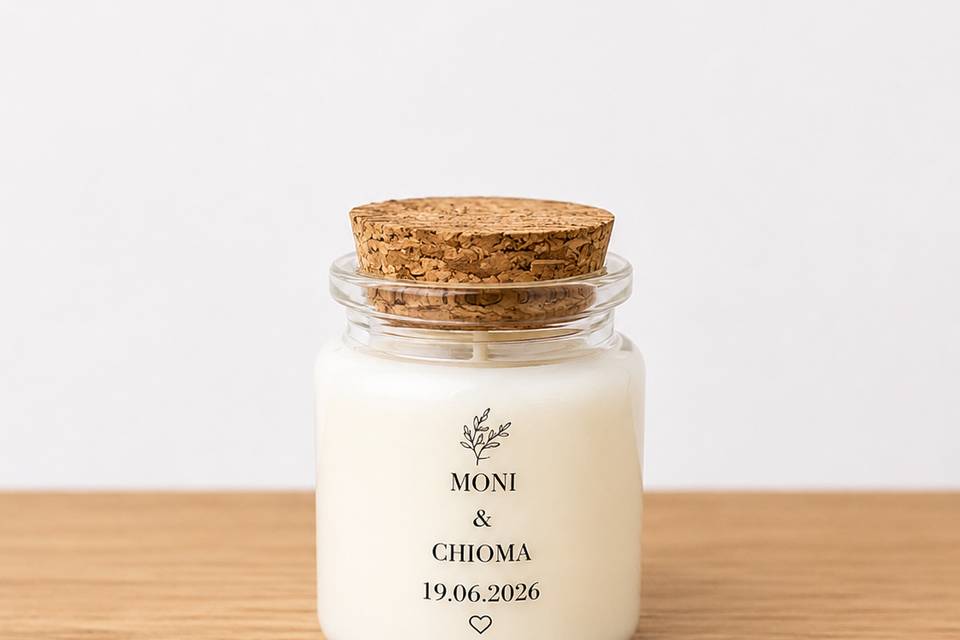 Personalised wedding favour