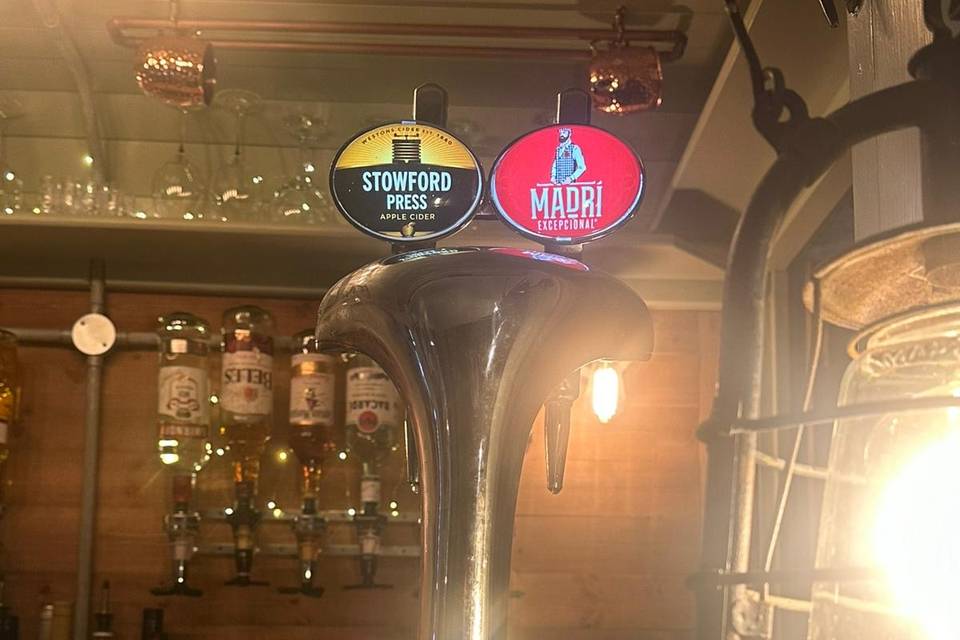 Larger and cider on tap