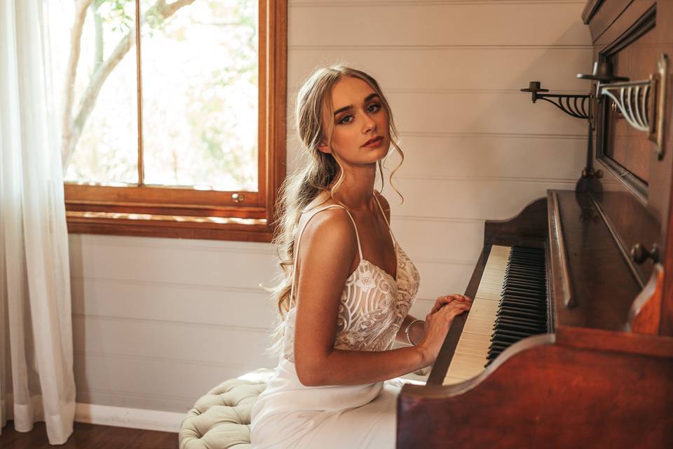 Playing piano