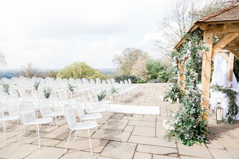 Outdoor Ceremony - The Belvede