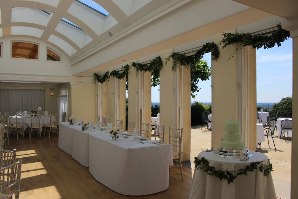 The Belvedere - top table