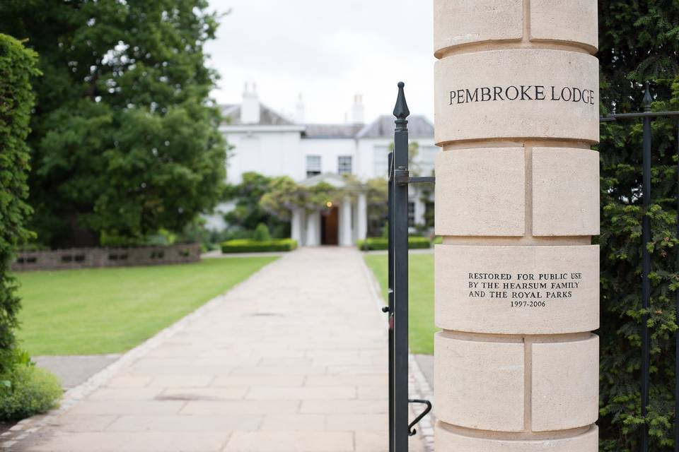 Pembroke Lodge main entrance