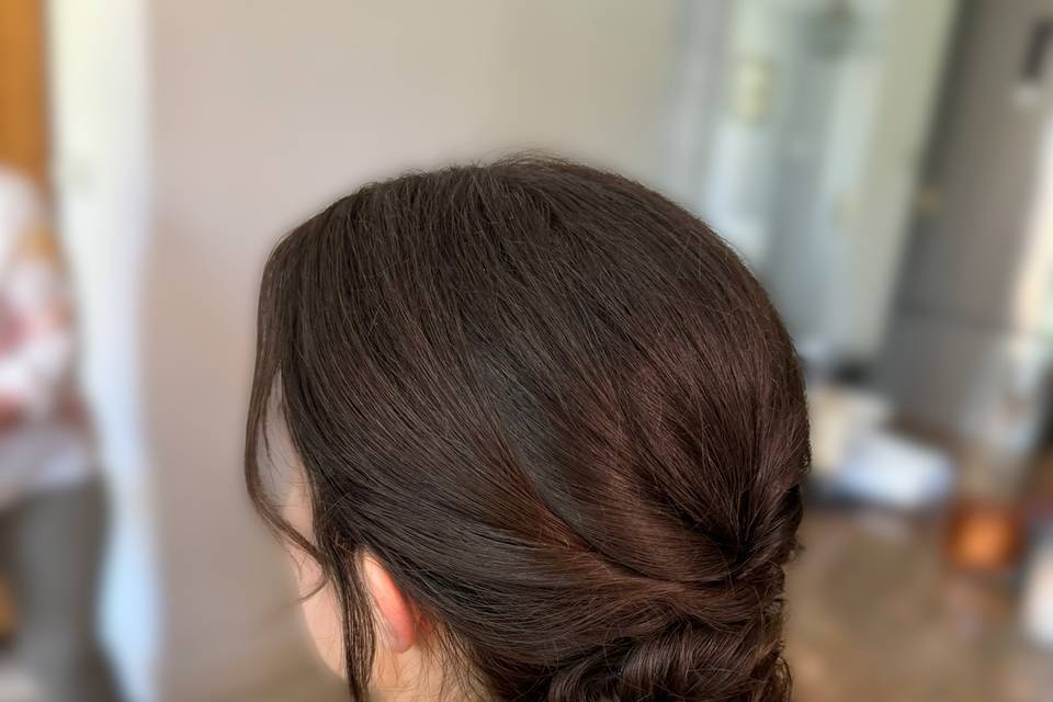 Elegant low bun