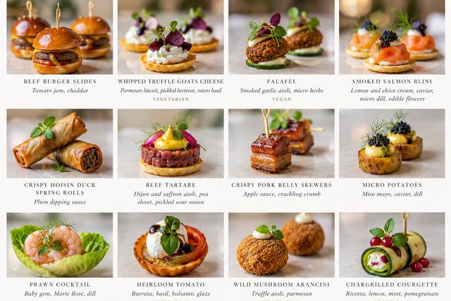 Wedding Canapes