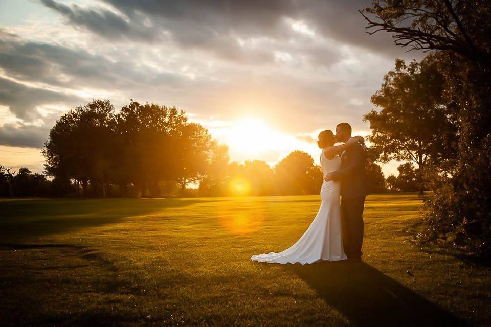 Sunset backdrop