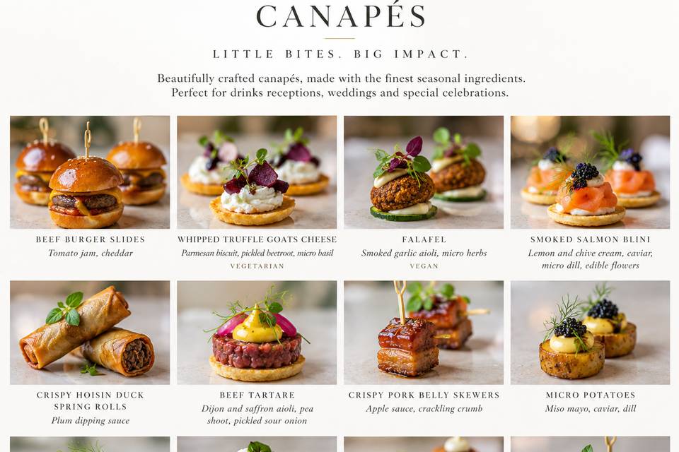 Wedding Canapes