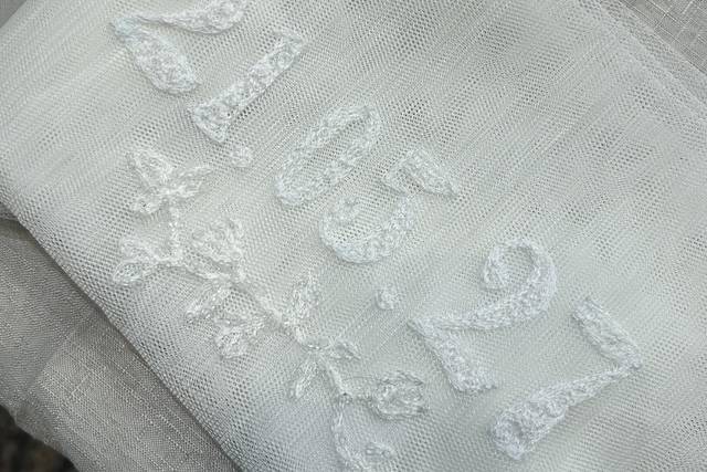 Date embroidery